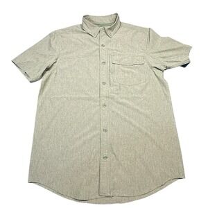 Duluth Trading Co‎ Mens Medium Green Sol Survivor Short Sleeve Shirt
